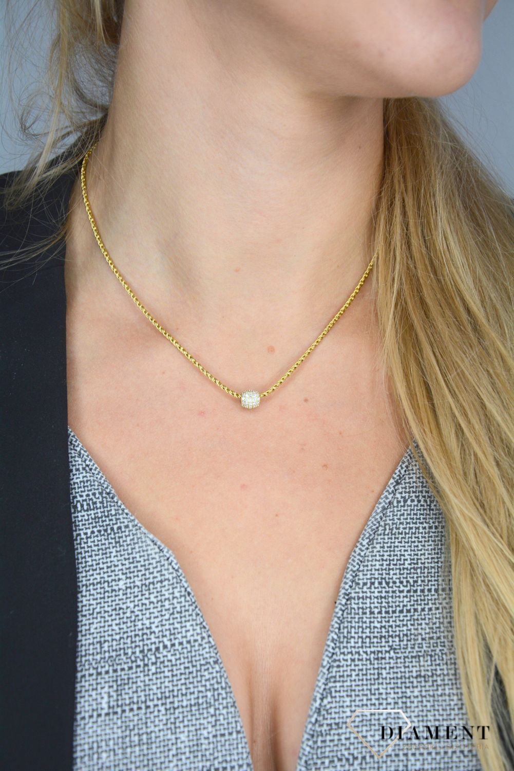 Złoty łańcuszek 585 o szerokości 2 mm DIA-LAN-1244-585 2mm.jpg